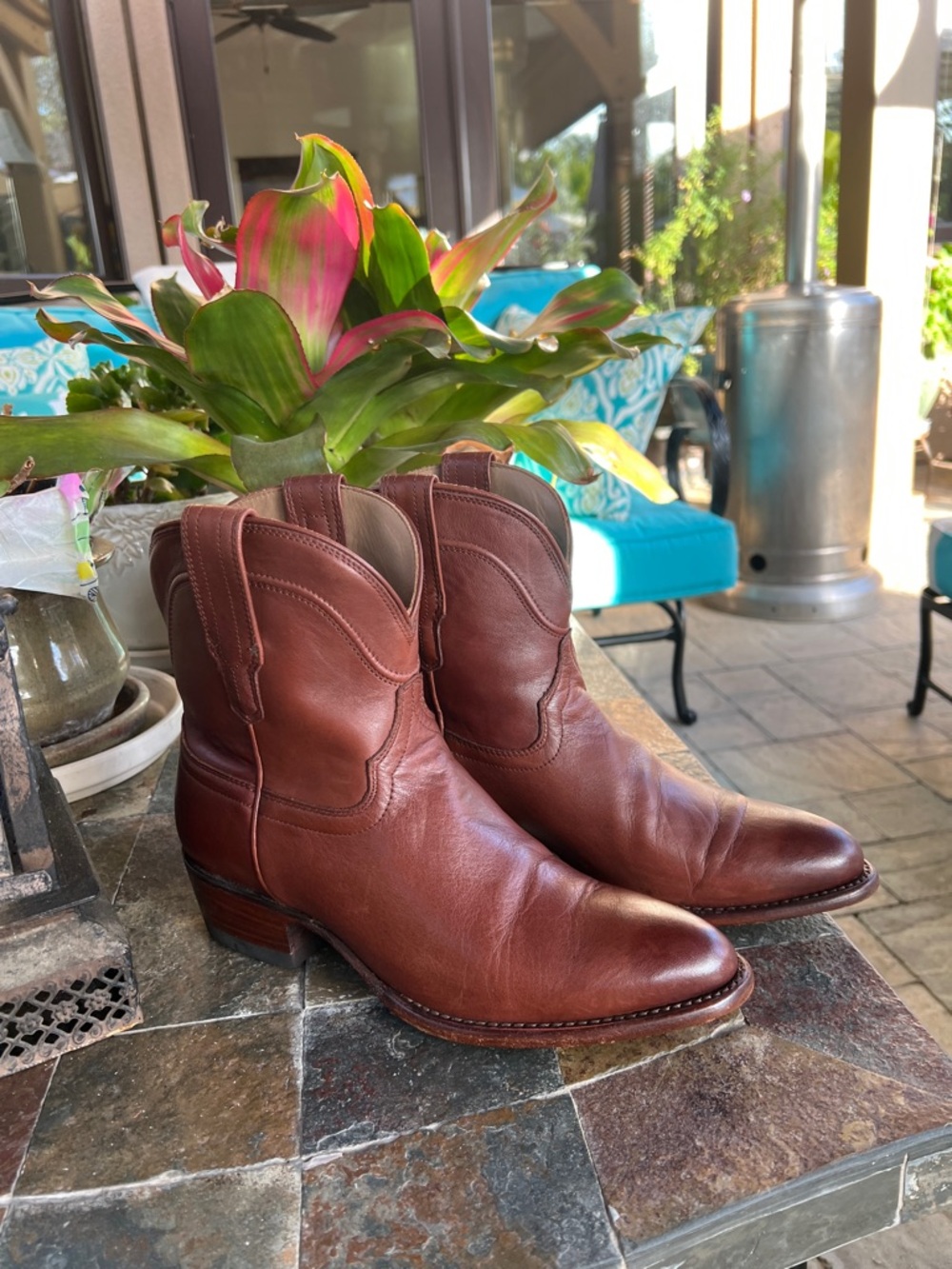 Tecovas Penny brown bootie 8